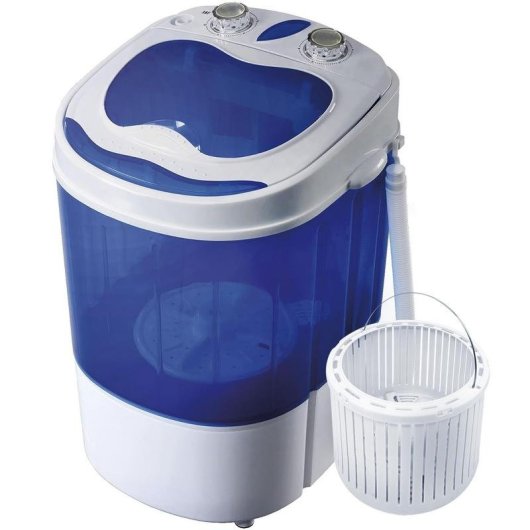 Lavatrice a Carica dall'Alto Briebe WM1111 3 kg Portatile Bianca/Blu