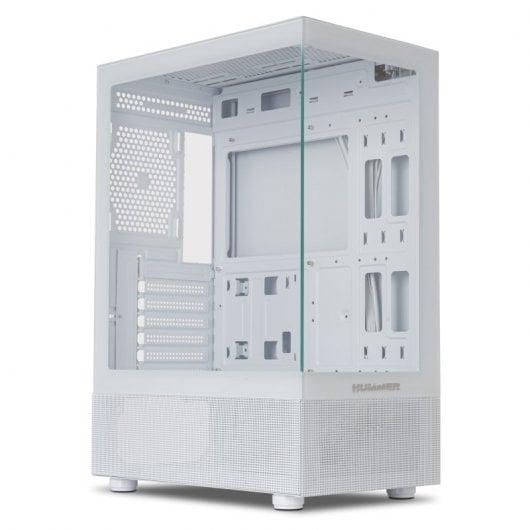 Nox Hummer Vision Midi Tower Cristal Templado USB 3.0 Blanca