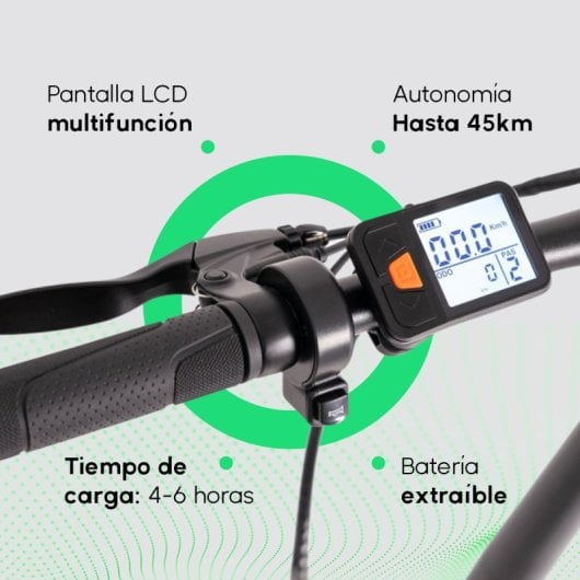 Youin Rio Bicicleta Elétrica Dobrável 16" 250W 45Km Autonomia Suspensão Traseira