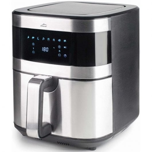 Lacor 69511 Ecofry Heißluftfritteuse, 5,5 l, 1700 W, Edelstahl
