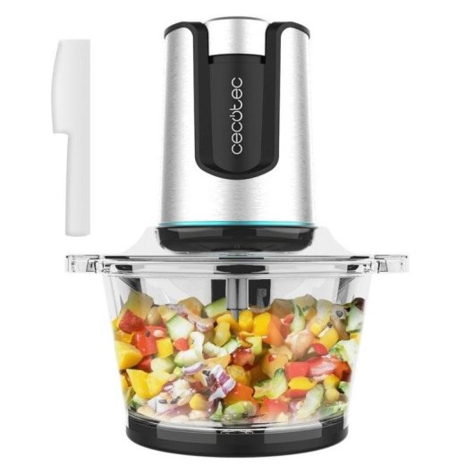 Cecotec ChopBeat 2000 Delhi Glass Picadora Compacta 500W