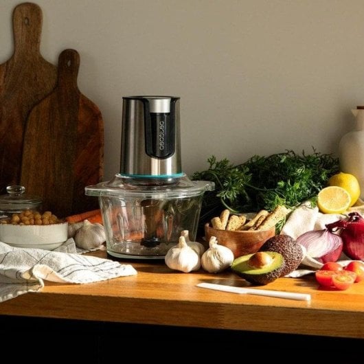 Cecotec ChopBeat 2000 Delhi Glass Picadora Compacta 500W