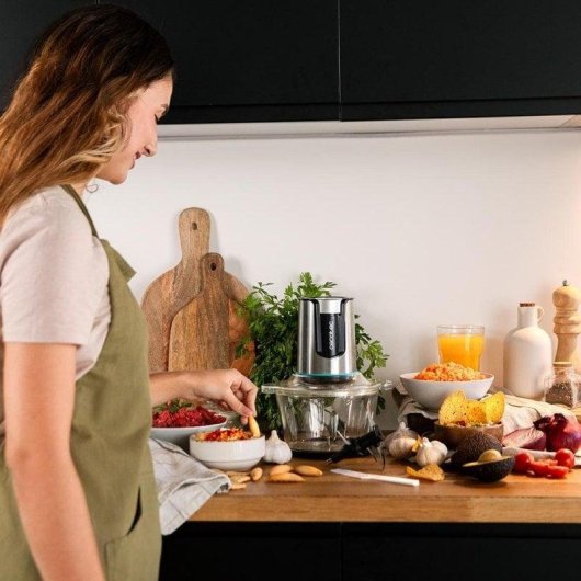 Cecotec ChopBeat 2000 Delhi Glass Picadora Compacta 500W