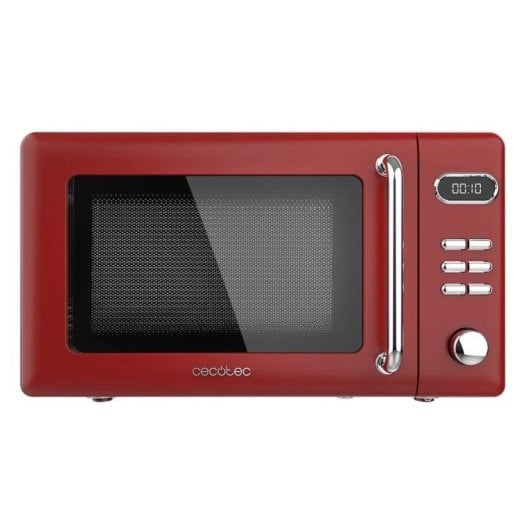 Cecotec ProClean 5110 Retro Red Microondas Digital Vintage con Grill 20L 700W Rojo