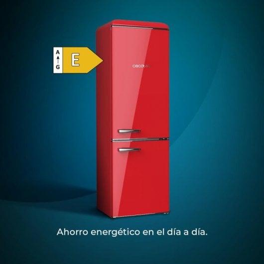 Cecotec Bolero CoolMarket Combi Origin 300 Red E Frigorífico Combi Retro E Rojo