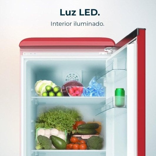 Frigorífico Combi Cecotec Bolero CoolMarket Combi Origin 300 Red E Defrost 192cm 300L E Rot