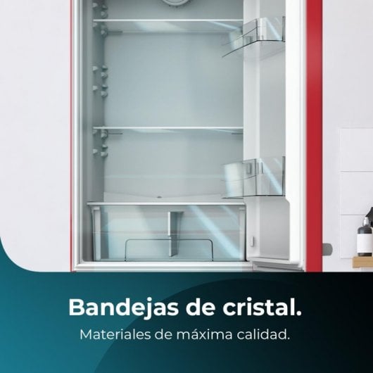 Cecotec Bolero CoolMarket Combi Origin 300 Red E Frigorífico Combi Retro E Rojo