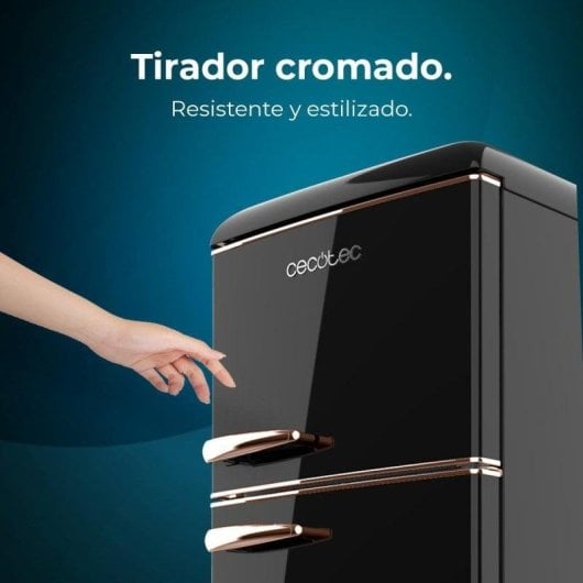 Frigorífico Dois Portas Cecotec Bolero CoolMarket 2D Origin 215 Black E Defrost 148,5cm 215L E Preto