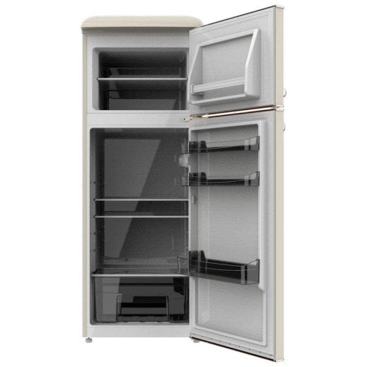 Frigorífico Dois Portas Cecotec Bolero CoolMarket 2D Origin 215 Defrost 148,5cm 215L E Bege