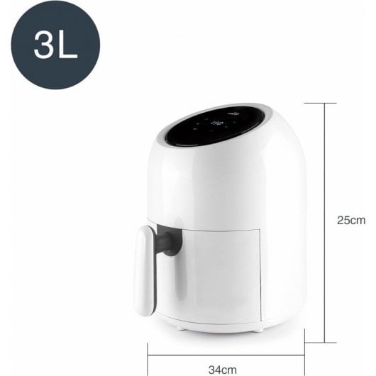 Lacor 69509 Heißluftfritteuse 3L 1000W Weiß