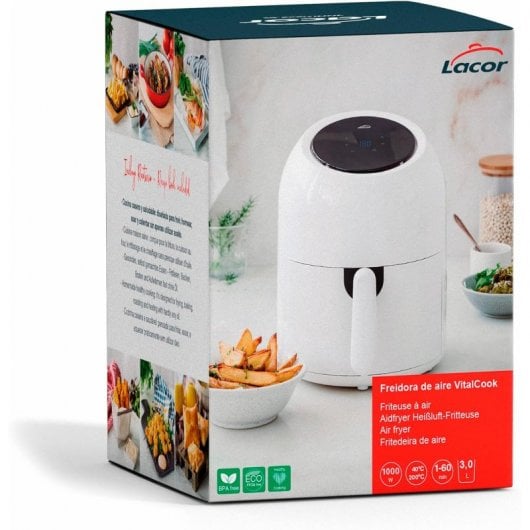 Lacor 69509 Heißluftfritteuse 3L 1000W Weiß