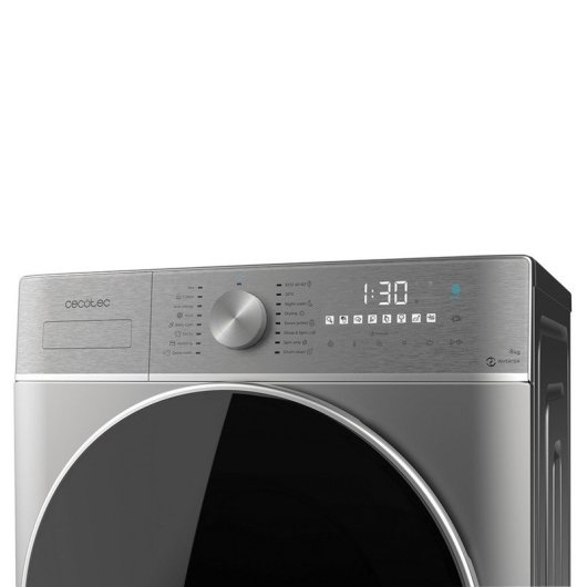 Cecotec Bolero Wash&Dry 8580 Inverter Steel B Máquina de Lavar e Secar Roupa 8Kg/5Kg B Aço Inoxidável