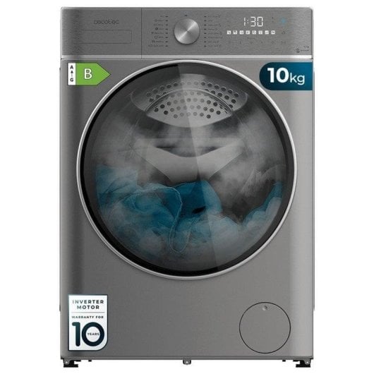 Lavasecadora Cecotec 10 kg B Bolero Wash&Dry 10680 Inverter Steel B vapor y motor Inverter