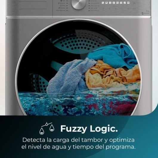 Lavasecadora Cecotec 10 kg B Bolero Wash&Dry 10680 Inverter Steel B vapor y motor Inverter