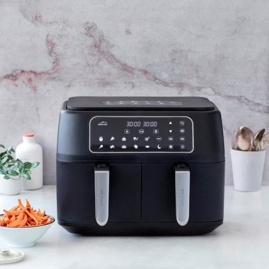 Lacor 69508 Duploair Heißluftfritteuse 9L 2x4,5L 2400W Schwarz