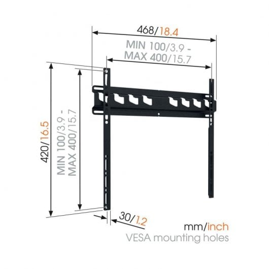 Vogel's MA3000-C1 Soporte TV de 32" a 65" VESA 400 Max 60Kg Negro