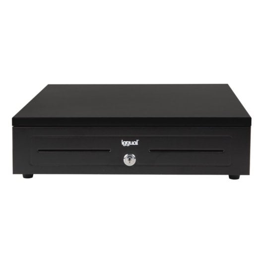 Kassalade Iggual IRON-HD 41cm 5 biljetten 8 munten zwart