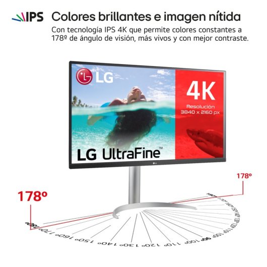 LG 32UP55NP-W 31.5" LED UltraHD 4K FreeSync USB-C