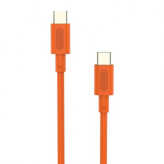 Cavo Nubbeh Elisium da USB-C a USB-C 1m 3A Arancione