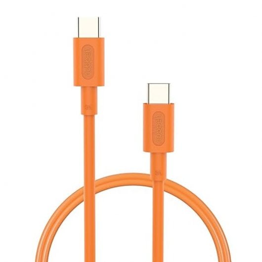 Nubbeh Elisium Cable USB-C a USB-C 1m 3A Naranja