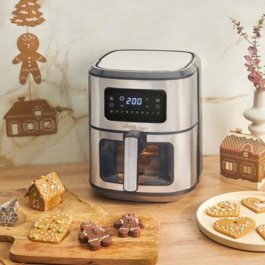 Airfryer Ufesa Eagle Fenêtre 6.5L 1700W Acier Inoxydable