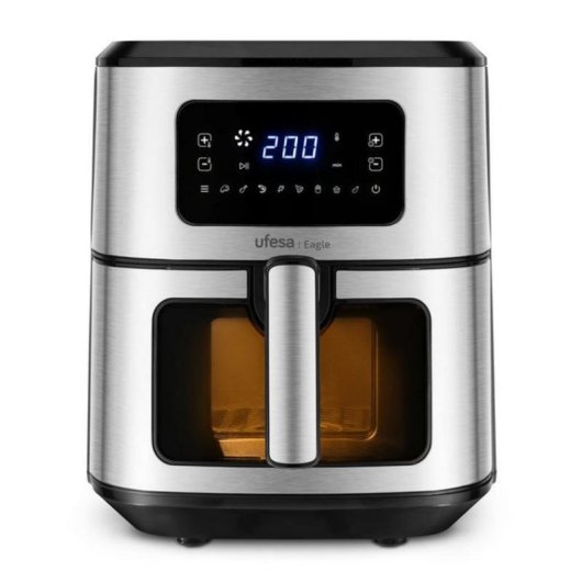 Airfryer Ufesa Eagle Fenêtre 6.5L 1700W Acier Inoxydable