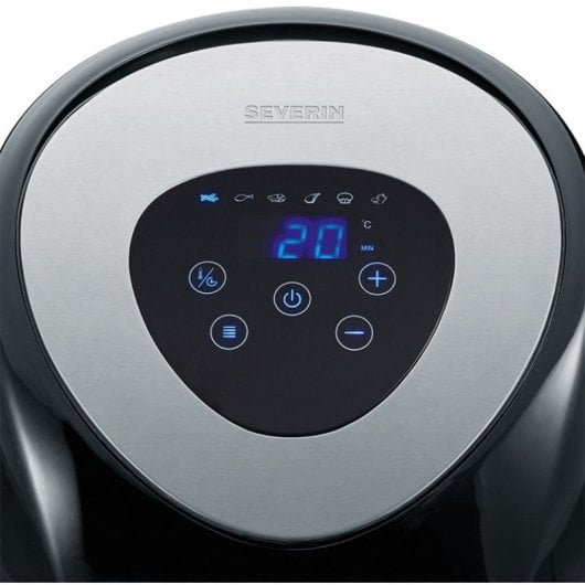 Severin FR 2430 Fritteuse Einzelbild 3,2 l Eigenständig 1500 W Heißluftfritteuse Schwarz, Edelstahl