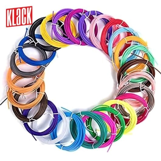 Klack Pack Bolígrafo Lápiz de Impresión 3D Juguete para Niños + 50 Metros de PLA Azul