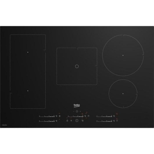 Placa de inducción Beko HII85770UFT 80 cm 5 zonas Negro