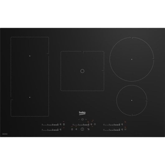 Placa de inducción Beko HII85770UFT 80 cm 5 zonas Negro