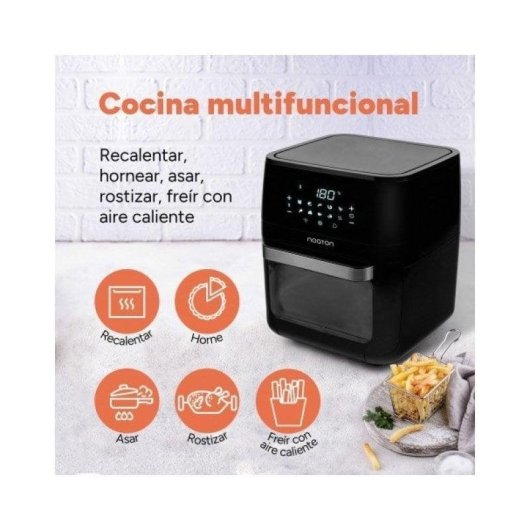 Friggitrice ad Aria Noaton A120 Ultra Pro 12L 1800W Touch Accessori Professionali