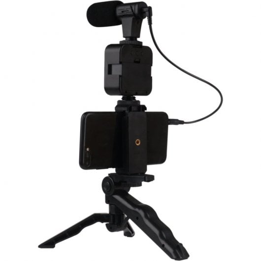 Bigben Vlogging Kit Stativ + LED-Licht Xs Schwarz