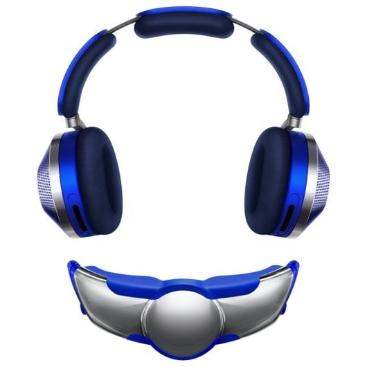 Dyson Zone Auriculares Inalámbricos con Cancelación de Ruido y Purificador de Aire Azules