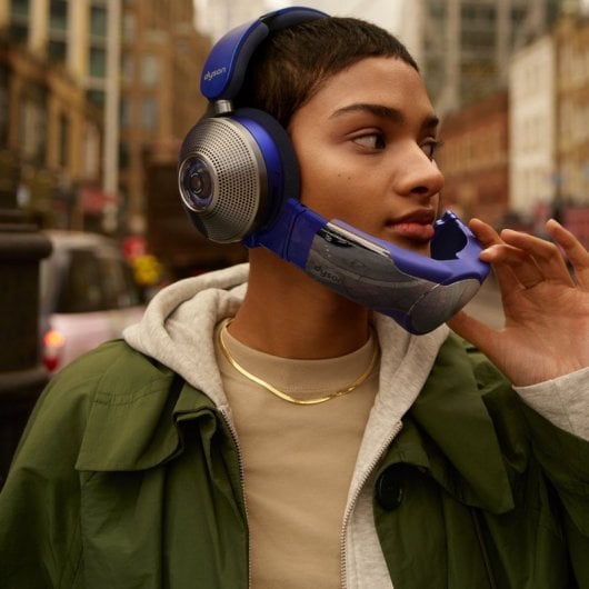Dyson Zone Auriculares Inalámbricos con Cancelación de Ruido y Purificador de Aire Azules