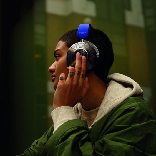 Dyson Zone Auriculares Inalámbricos con Cancelación de Ruido y Purificador de Aire Azules