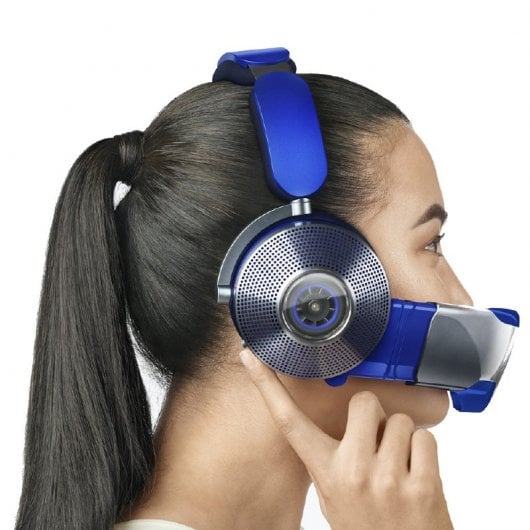 Dyson Zone Auriculares Inalámbricos con Cancelación de Ruido y Purificador de Aire Azules