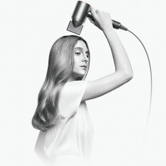 Professioneller Föhn Dyson Supersonic 1600W 4 Temperaturstufen 3 Geschwindigkeiten Ionen-Technologie mit Zubehör Nickel Kupfer