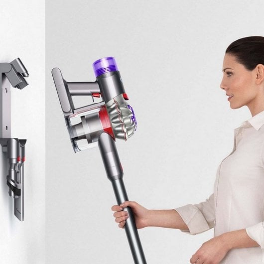 Dyson V8 Aspiradora Escoba/Mano sin cable 115AW Níquel/Plata
