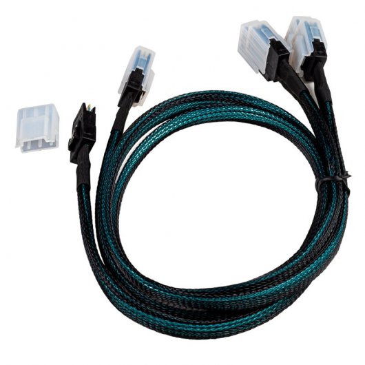 UNYKAch Cables de Datos Mini SAS SFF-8087 36P a Mini SAS SFF-8087 36P 0.75m Pack 2 Unidades