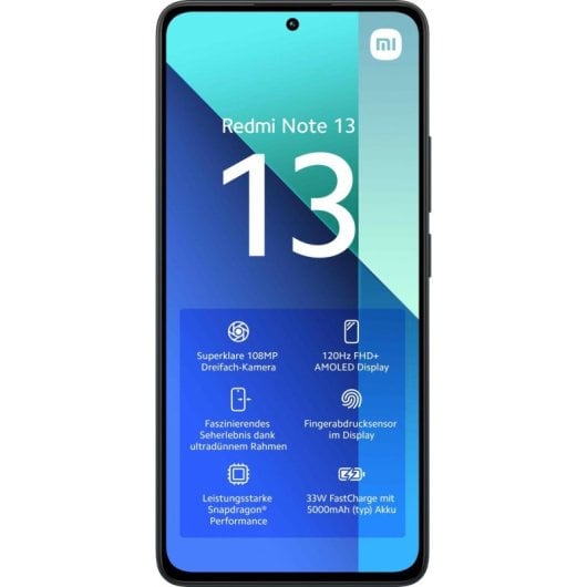 Xiaomi REDMI Note 13 4G 8GB 256GB 6.67" Schwarz
