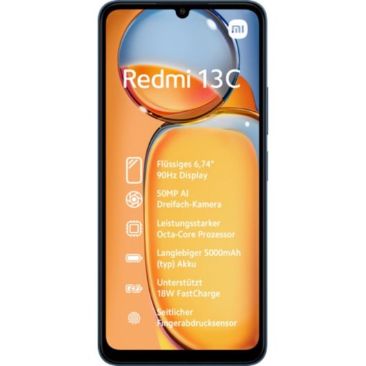 Xiaomi REDMI 13C 4G 8GB 256GB 6.74" Azul Marino