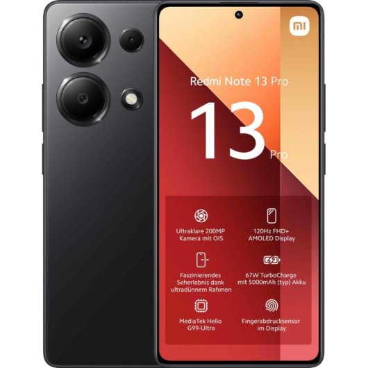 Xiaomi REDMI Note 13 Pro 4G 8GB 256GB 6.67" Noir