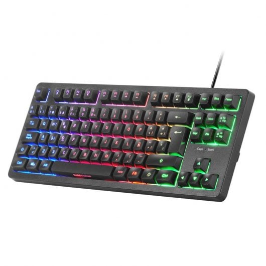 Mars Gaming MK023 TKL H-Mech Tastiera da gioco FRGB Nera (FR)