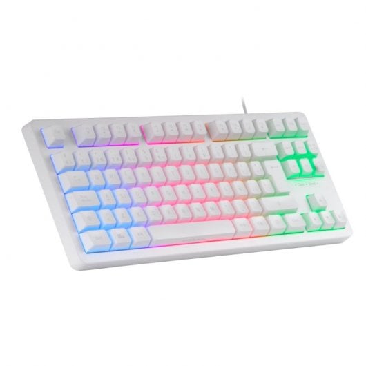 Mars Gaming MK023 TKL H-Mech Teclado Gaming FRGB Blanco (PT)