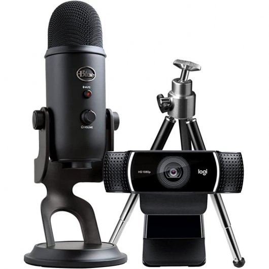 Logitech Pro Streamer Pack Webcam C922 Pro + Microfone Yeti