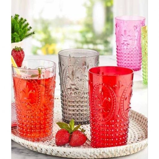 Bicchieri In Plastica Acrilica Da 500 Ml, Infrangibili E Riutilizzabili