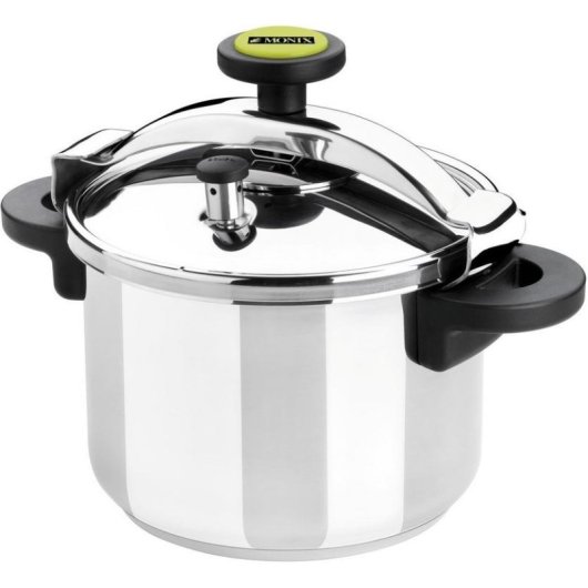 Monix Classica Pentola Rapida per Induzione da 6 Litri in Acciaio Inox
