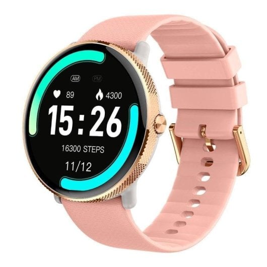 Cool Forever Bluetooth 44mm AMOLED Rosé Wasserdicht IP67 SpO2 Herzfrequenz Schlafmonitor