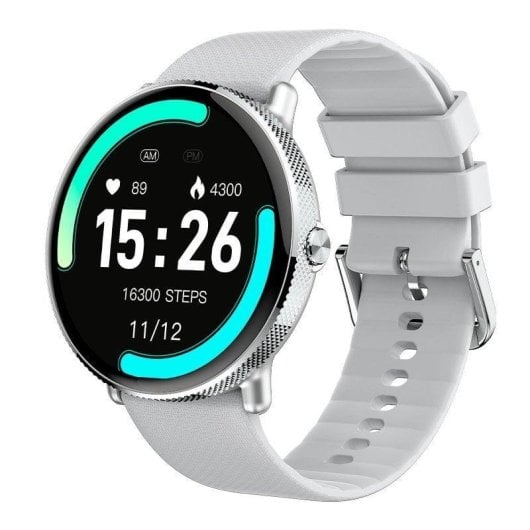 Cool Forever Bluetooth 44mm AMOLED Grigio Resistenza Acqua IP67 SpO2 Cardiofrequenzimetro