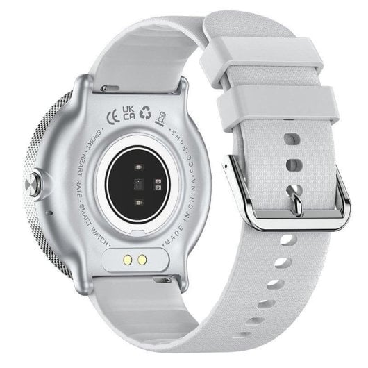 Cool Forever Bluetooth 44mm AMOLED Grigio Resistenza Acqua IP67 SpO2 Cardiofrequenzimetro